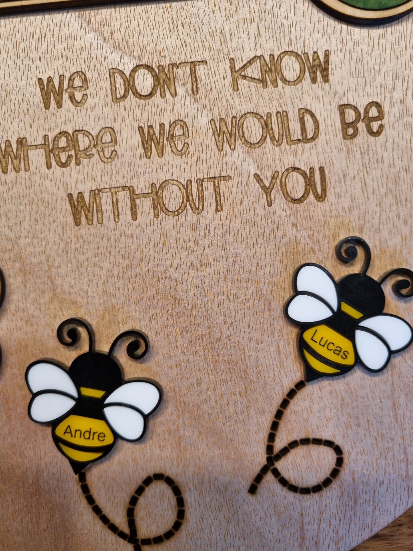 Mum Bee Round Sign
