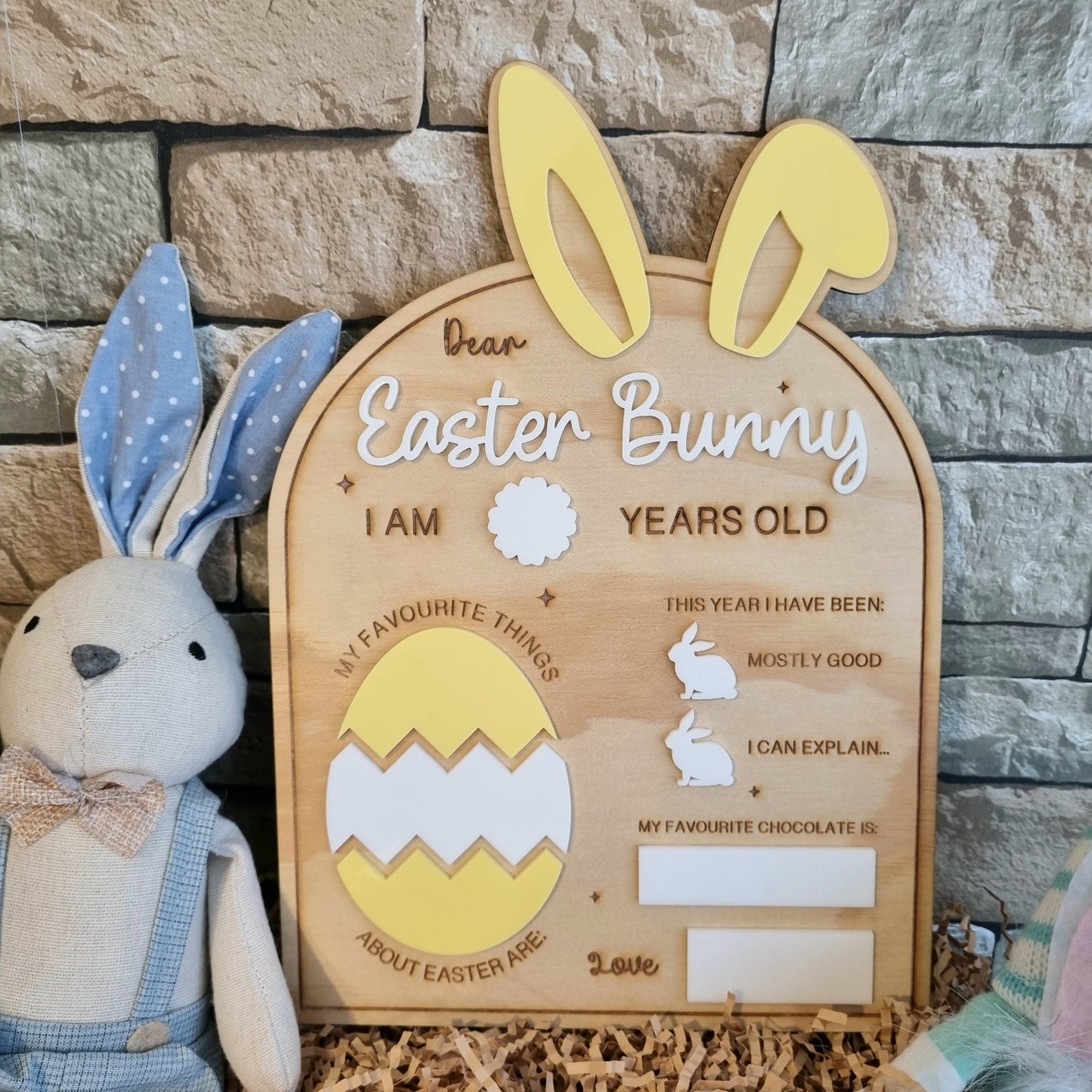 Dear Easter Bunny Board