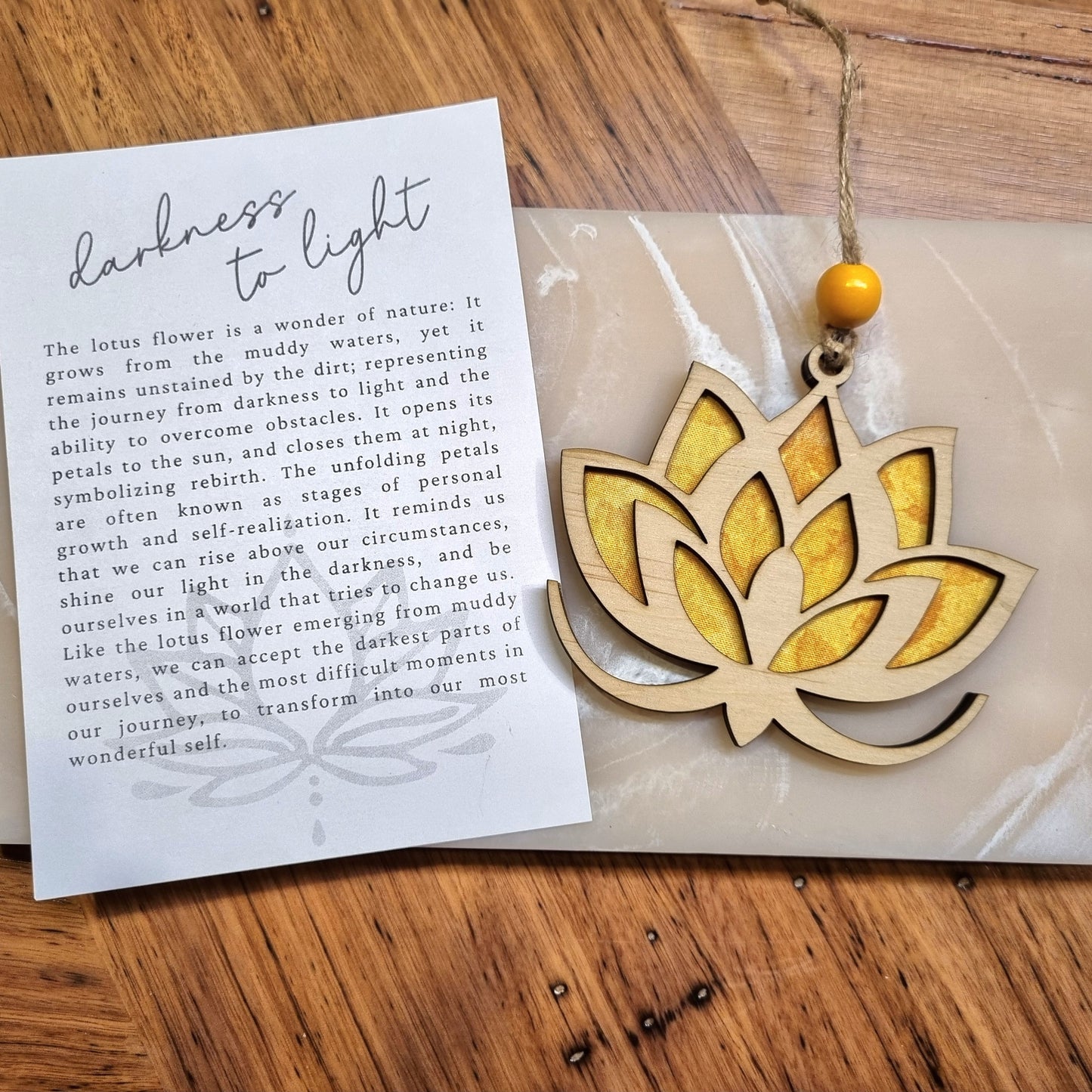 Lotus Keepsake Story Card