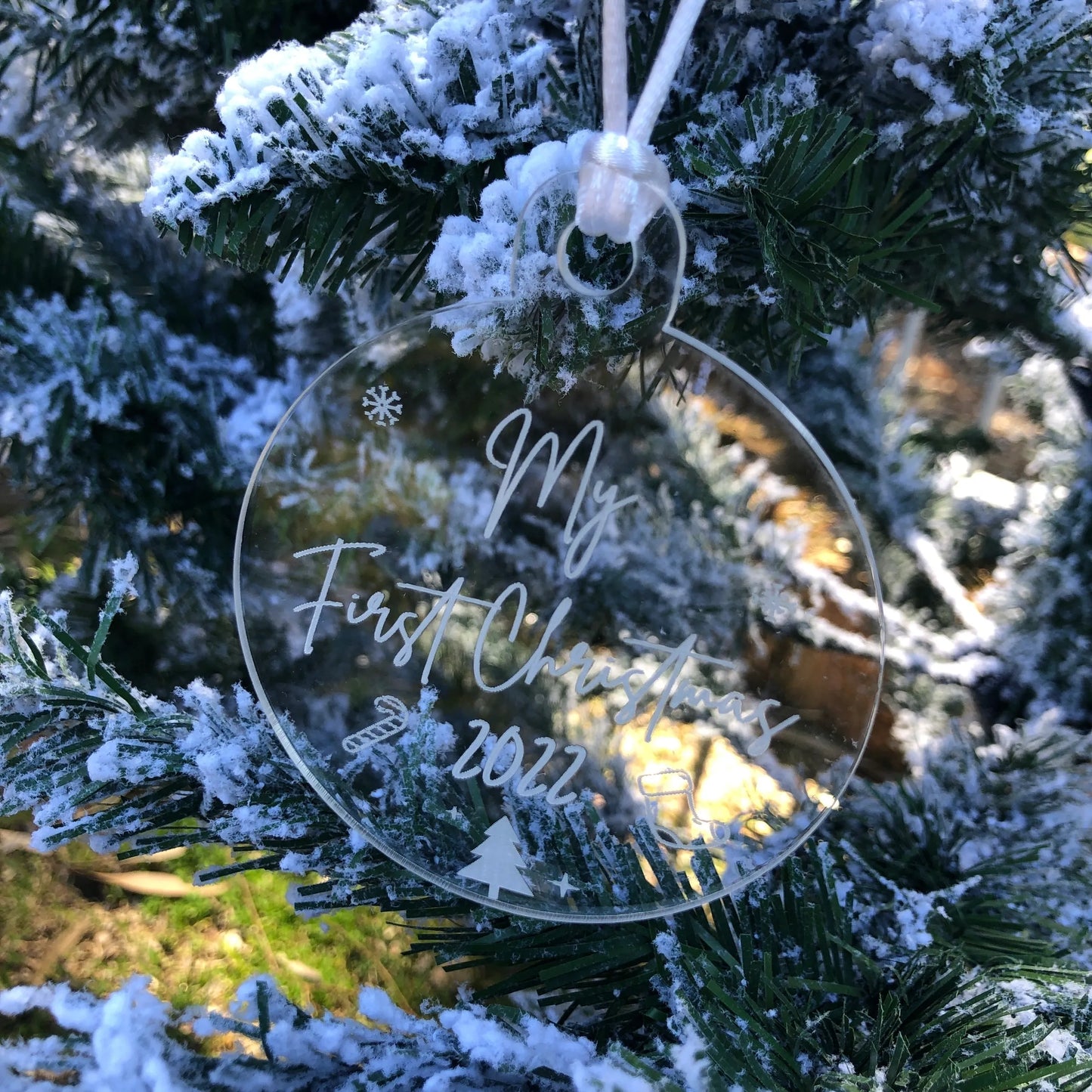 Baby's First Christmas Clear Bauble
