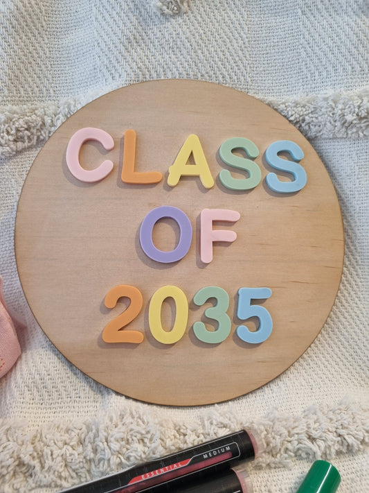 "Class Of" Plaque