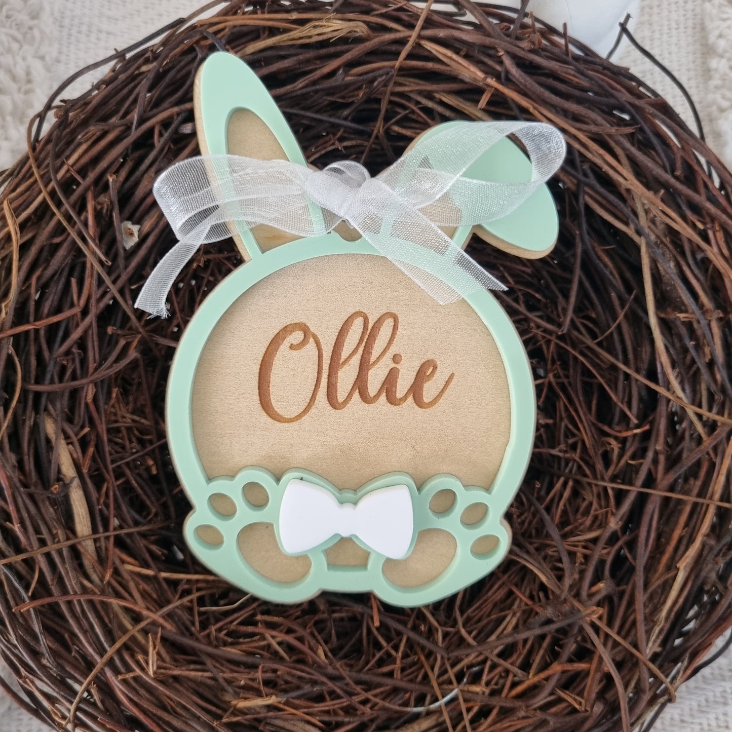 Bunny Bow Tag