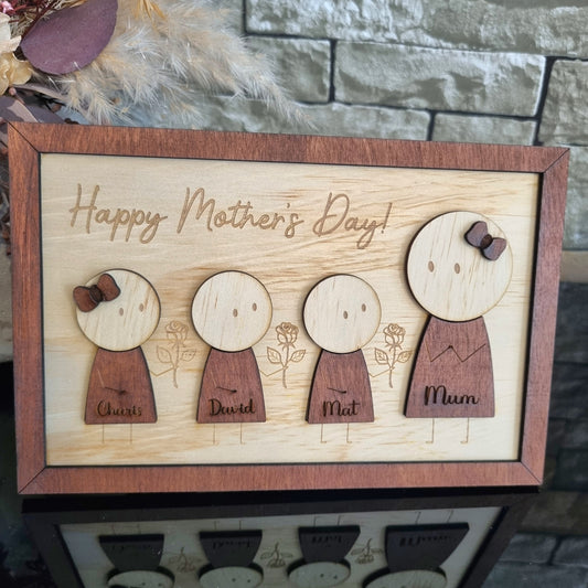 Mum Little Kids Plaque