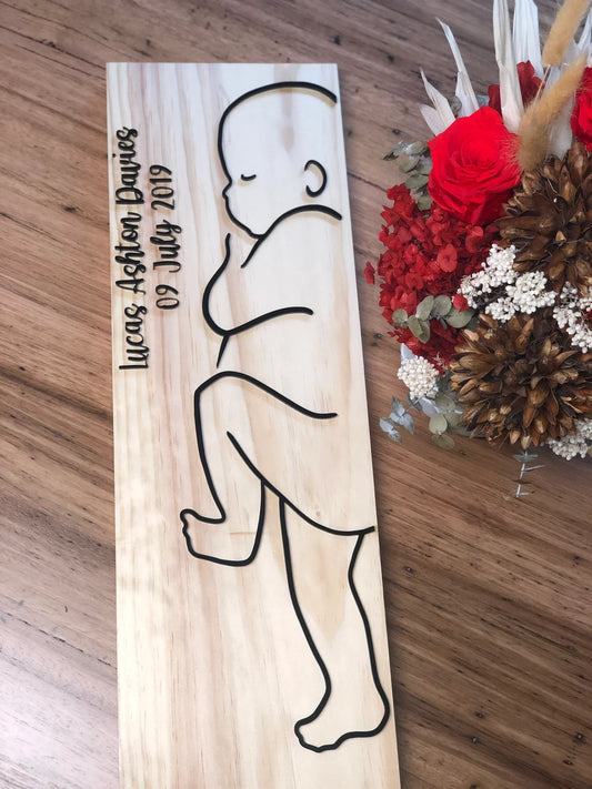Baby 1:1 Scale 3D Plaque