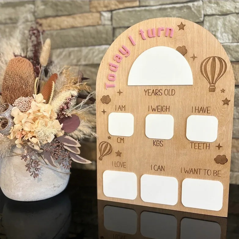 "Today I Turn" Board