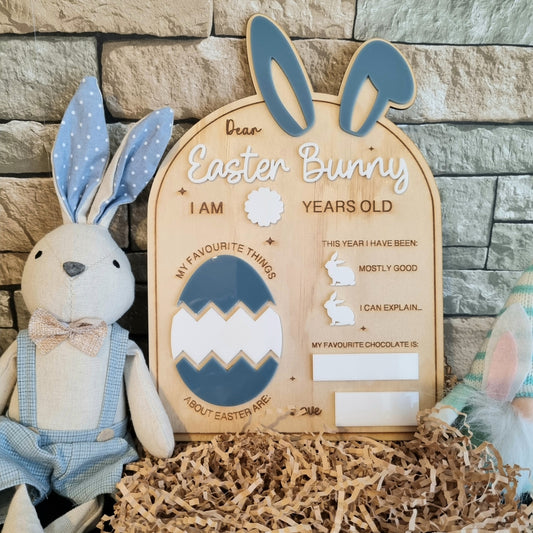 Dear Easter Bunny Board