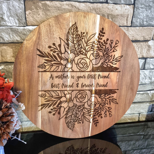 Personalised 37cm Acacia Serving Board